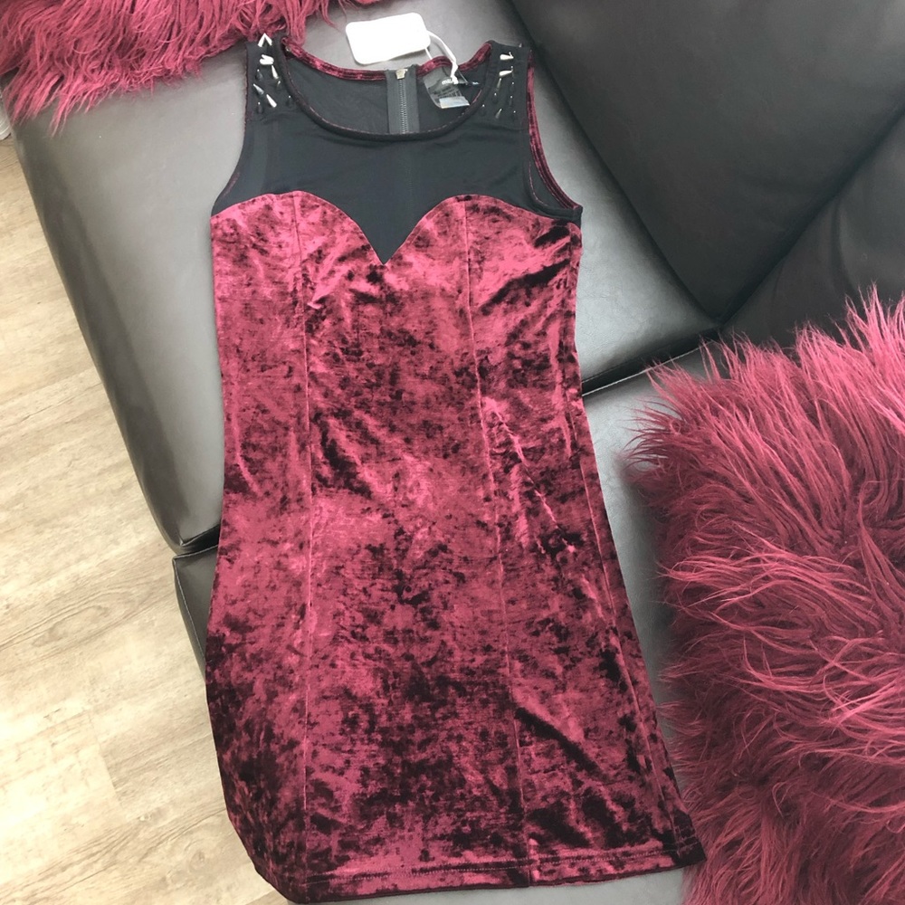 Millau by LF velvet studded dress